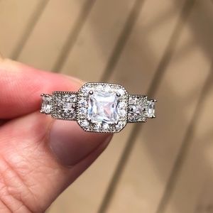 ⭐️NEW Princess Cut CZ 1.25 CT Ring Size 12